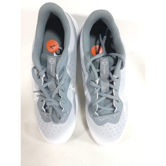 Nike Baseball Cleats Alpha Huarache Varsity 4 Low Gray DJ6516-012 (Men's Size 7) - Picture 6 of 7